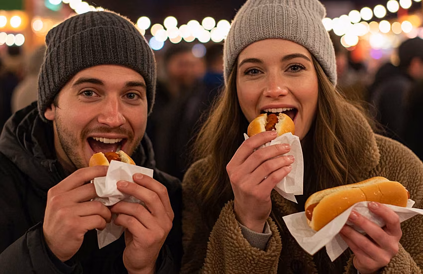 Hot-dogi i kiełbaski na jarmark świąteczny - najlepsze podgrzewacze rolkowe