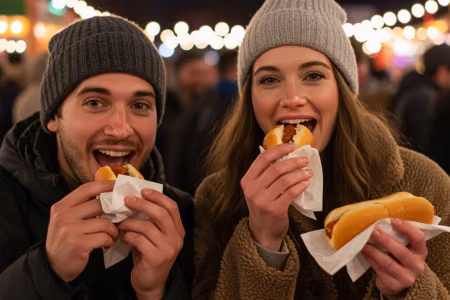 Hot-dogi i kiełbaski na jarmark świąteczny - najlepsze podgrzewacze rolkowe